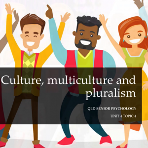 Explanation of culture, multiculturalism, and pluralism.