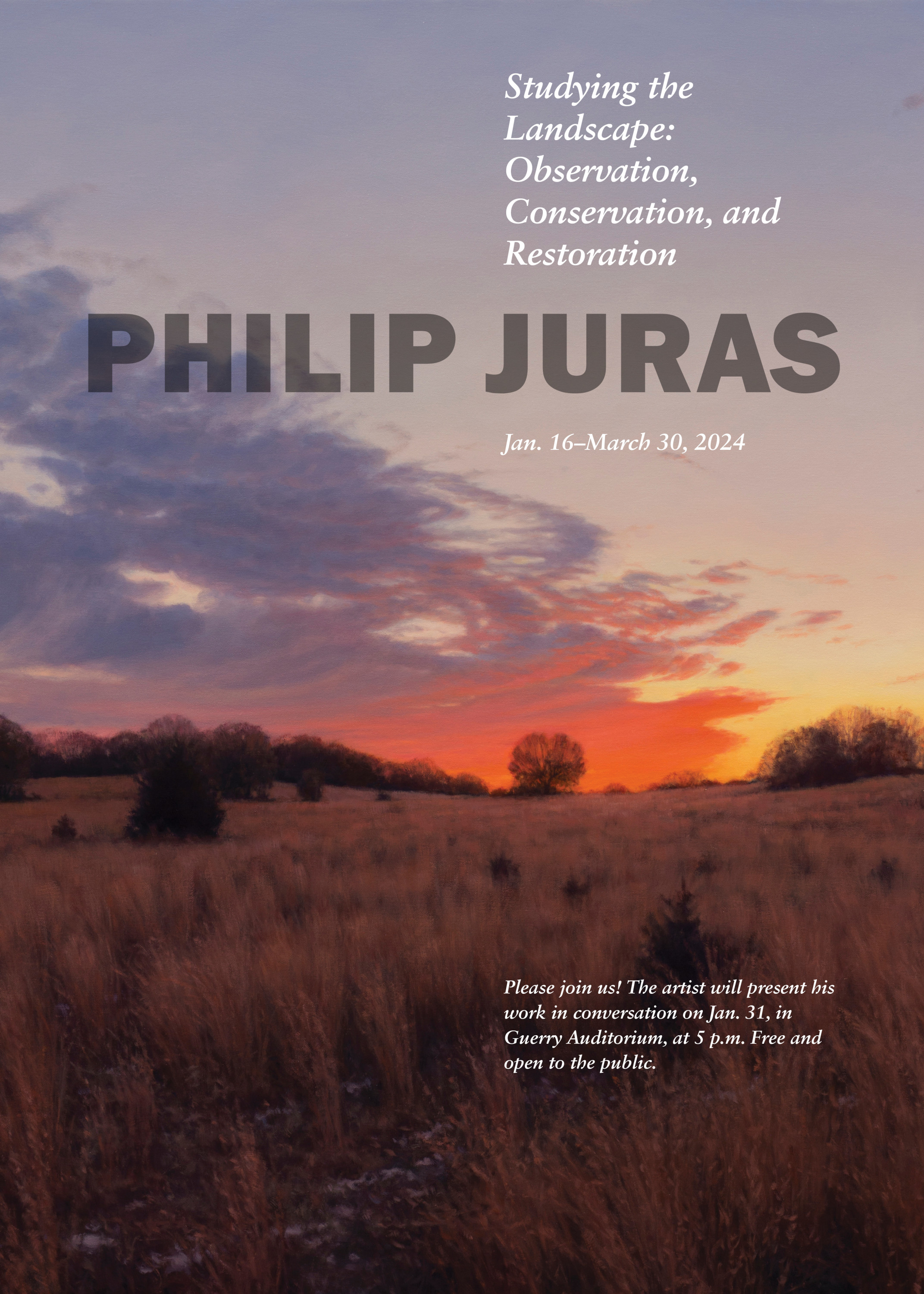 Philip Juras exhibition poster