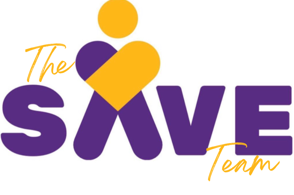 Logo with the word Save and a heart