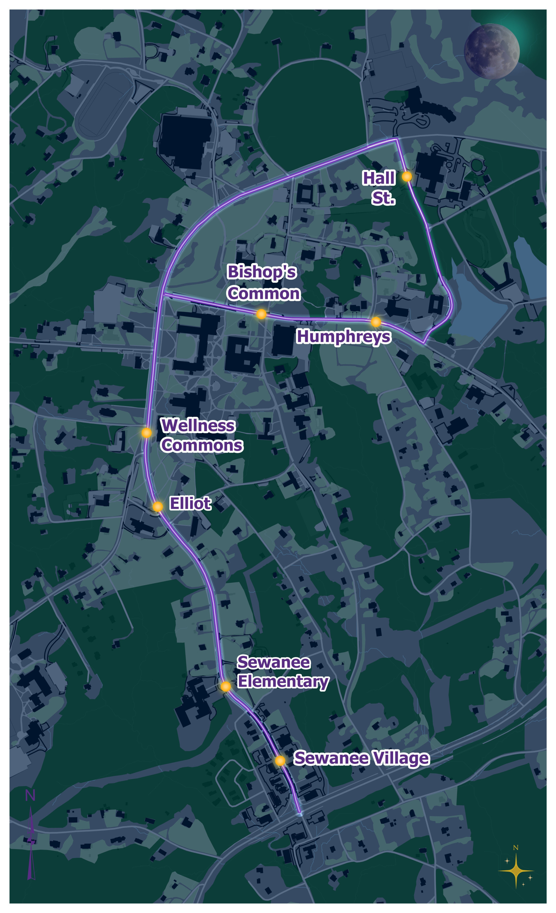 Family Weekend 2025 Special Shuttle Map
