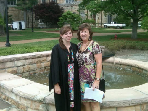 Beth and Jean at Beth's Sewanee baccalaureate.