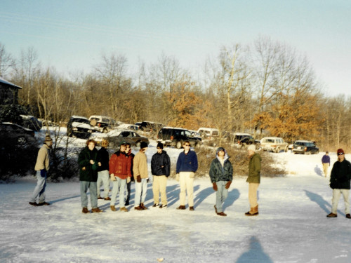 Bowling on Lake Trez in 1995