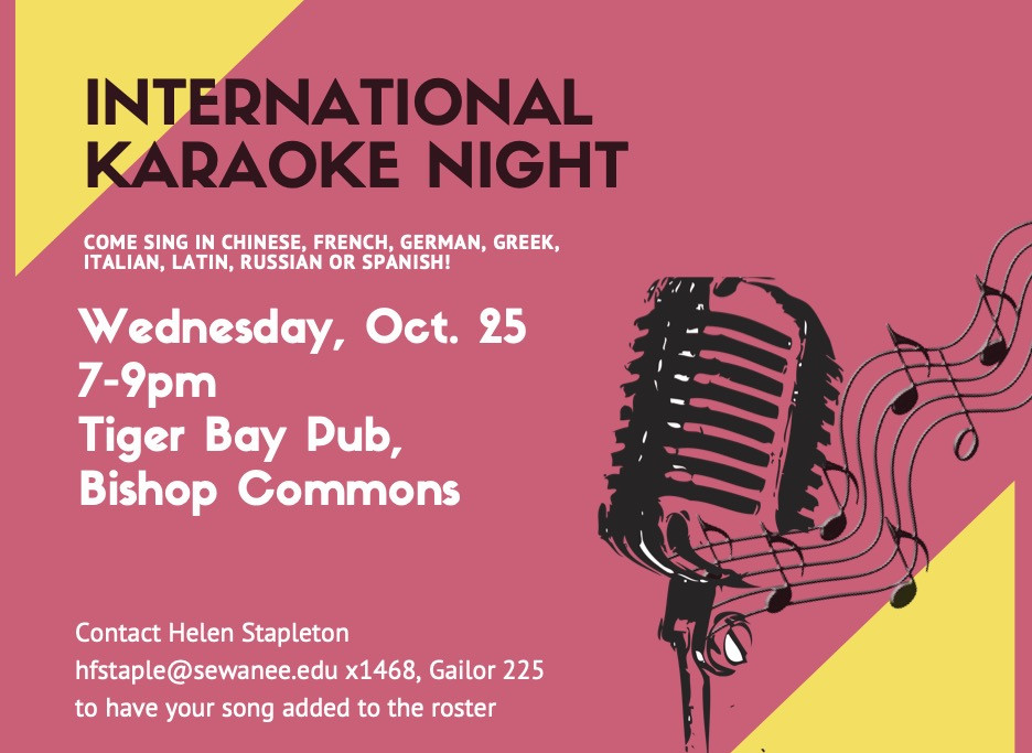 9th Annual International Karaoke Night, The University of the South