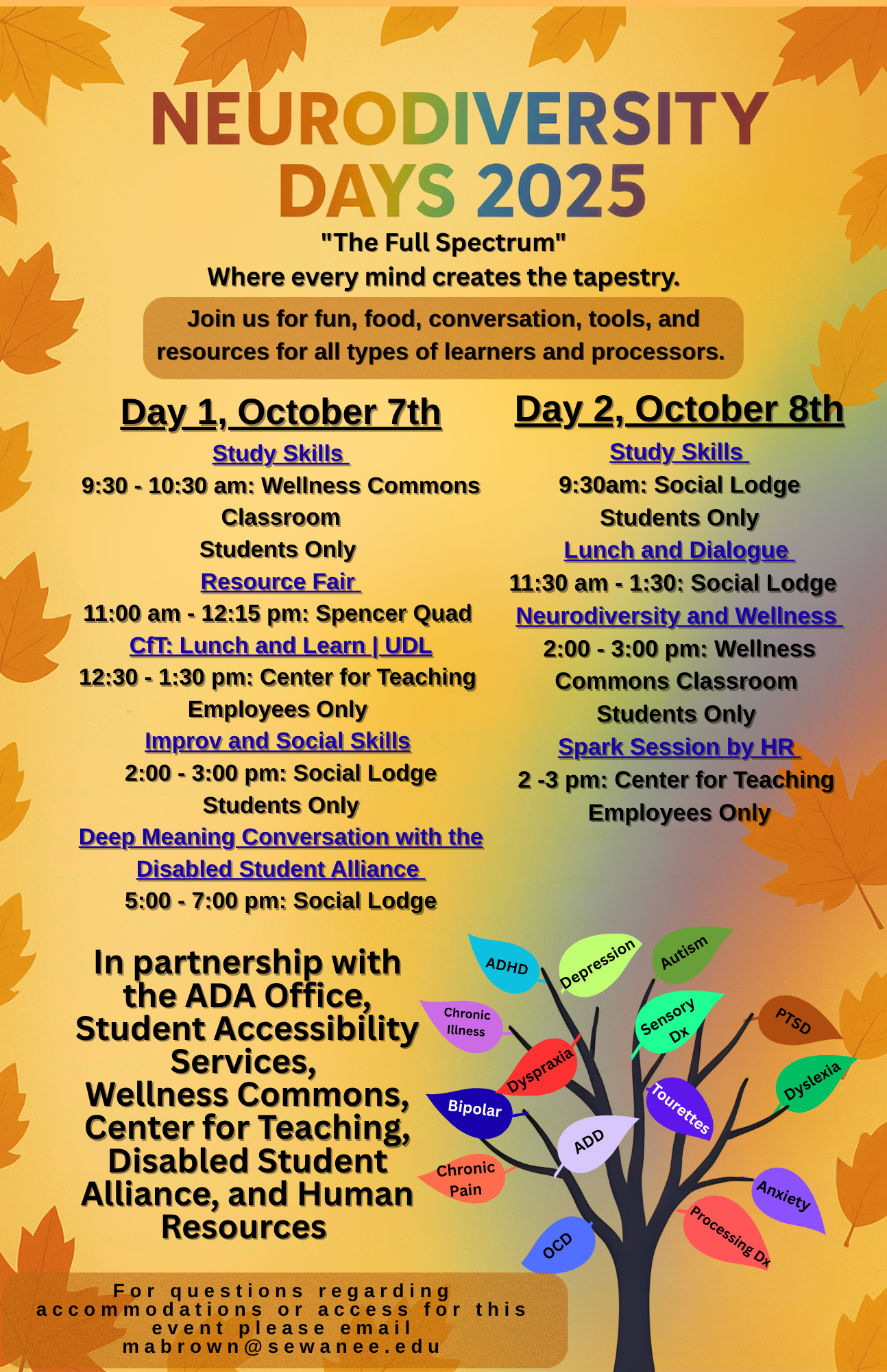 Neurodiversity Day(s) 2025 flyer 