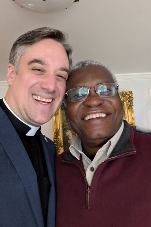 Sturdy with the Rt. Rev. Dr. James Tengatenga. 