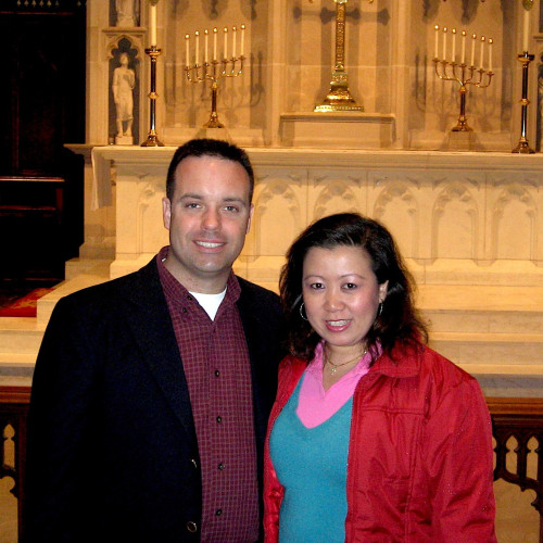 The Crumptons on their first visit to Sewanee in 2008