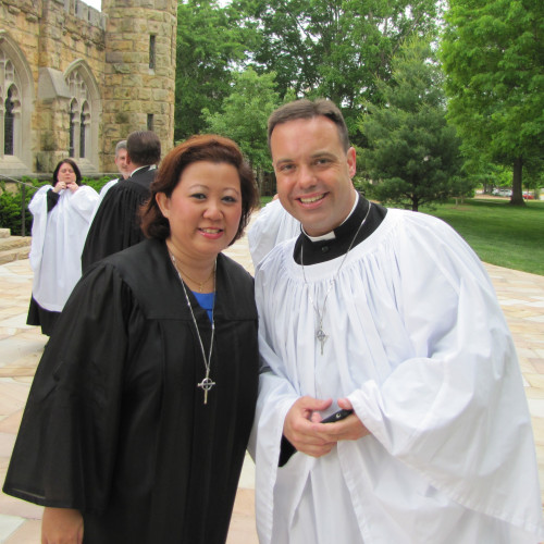 Valerie and the Very Rev. Al Crumpton IV, both T'11