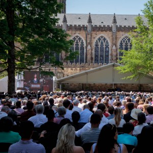 commencement on the quad